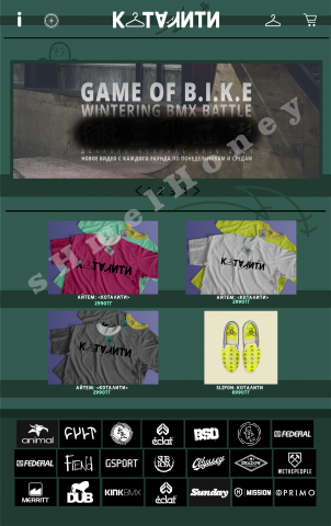 Дизайн сайта для бренда одежды