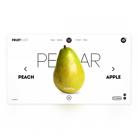 FruitShop Website concept