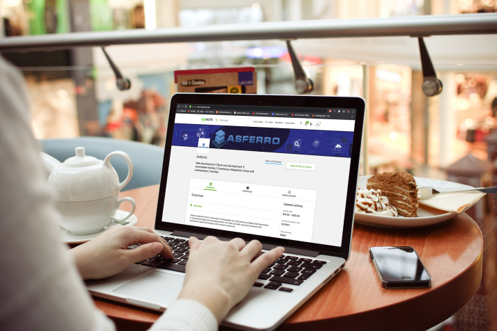Баннер на UpWork для компании '''Asferro'