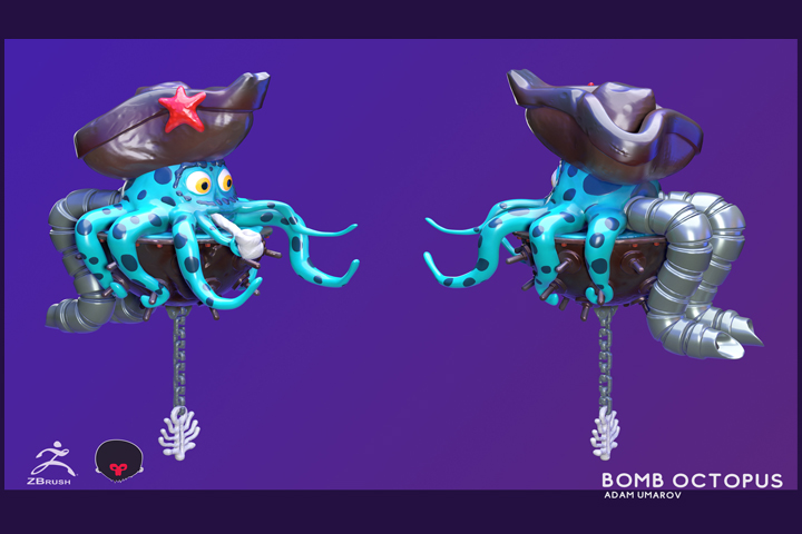 Концепт персонажа для мобильной игры. Zbrush