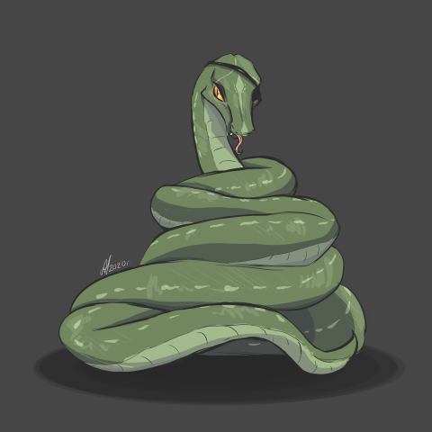 Стилизация, змея