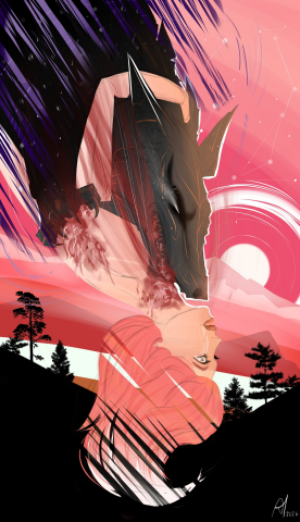 Фрагмент, 2 персонажа