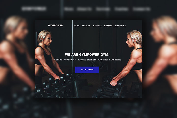 Gympower лендинг тренажерного зала
