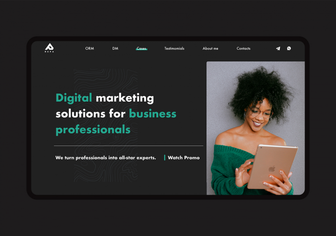 Дизайн лендинга для Диджитал агентства | "REPA"