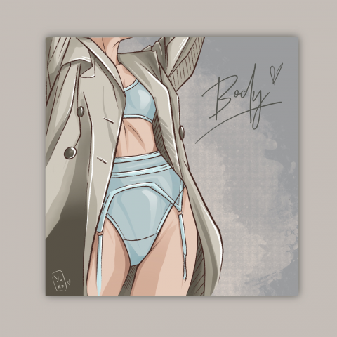 Fashion body sketch