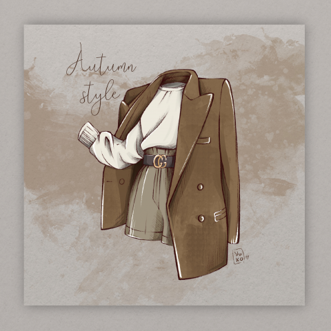 Fashion sketch ( outfit)