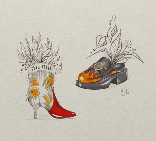 Fashion sketch (shoes)