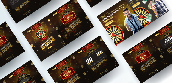 Дизайн сайта гемблинг тематики