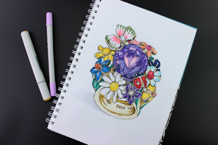 Fashion-иллюстрация, sketch.
