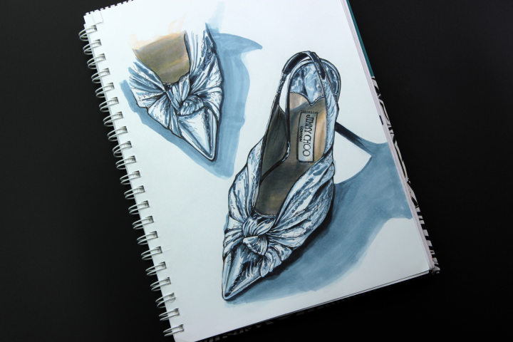 Fashion-иллюстрация, sketch.