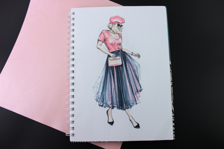 Fashion-иллюстрация, sketch.