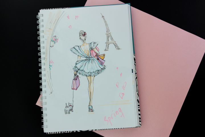 Fashion-иллюстрация, sketch.