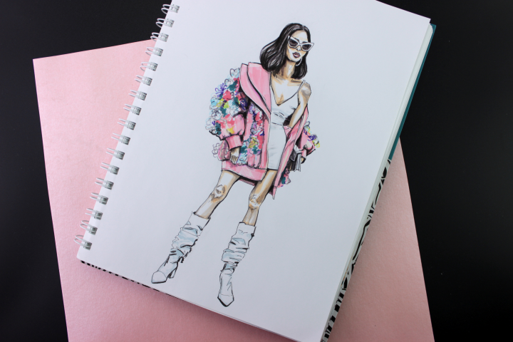 Fashion-иллюстрация, sketch.