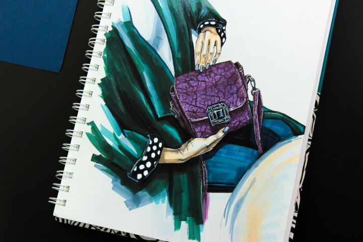 Fashion-иллюстрация, sketch.
