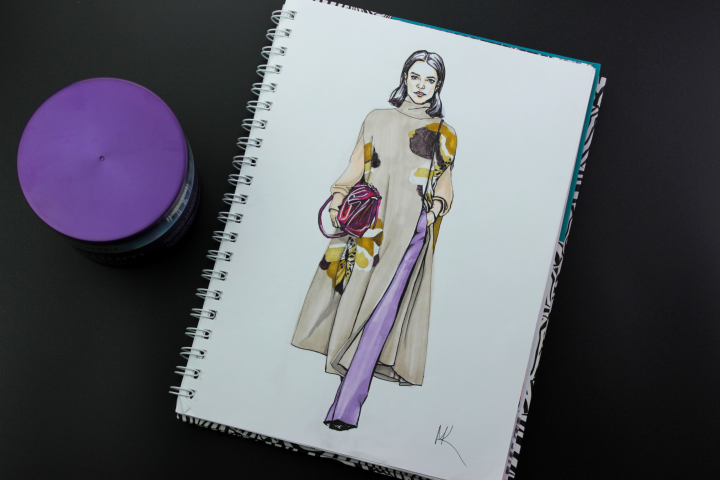 Fashion-иллюстрация, sketch.