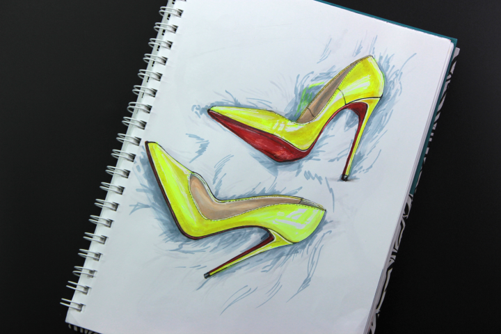 Fashion-иллюстрация, sketch.