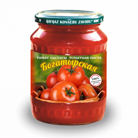 Этикетка для томатной пасты