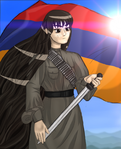 Армянская девушка-воин