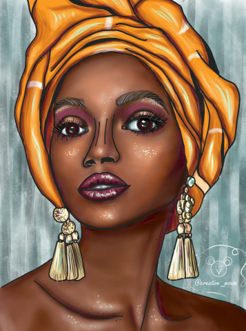 Девушка в платке