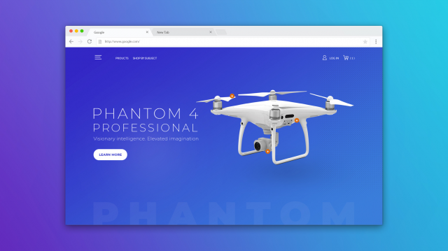Лендинг для продажи Phantom Pro
