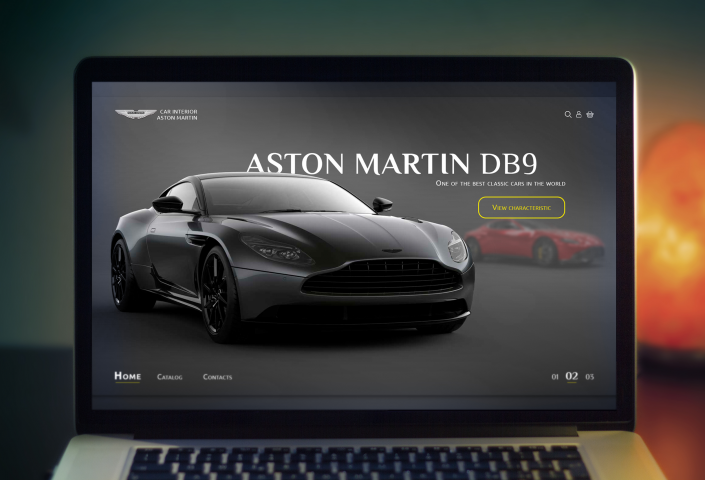 Автомобильного салон Aston Martin