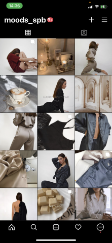 Оформление Instagram для MDs (домашняя одежда)