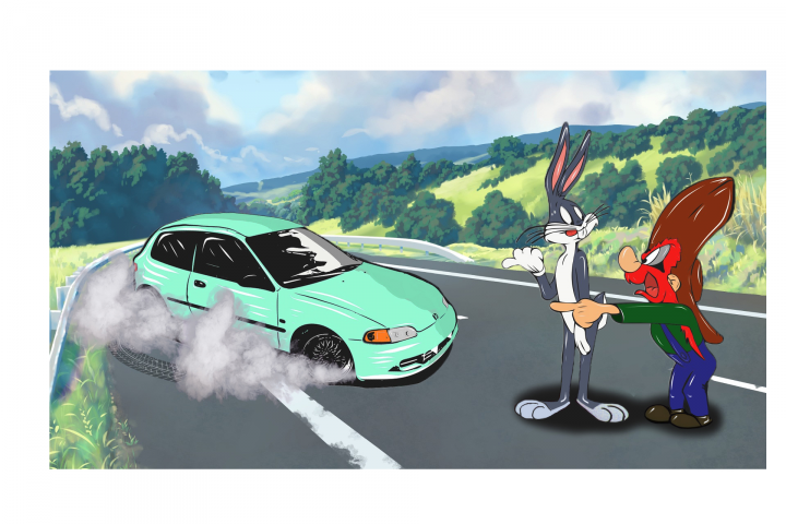 Иллюстрация-постер JDM