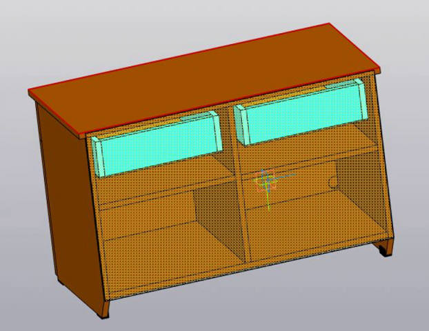 Тумбочка (вид сзади)