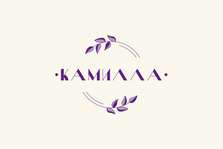 Логотип для сети цветочных магазинов "Камилла"