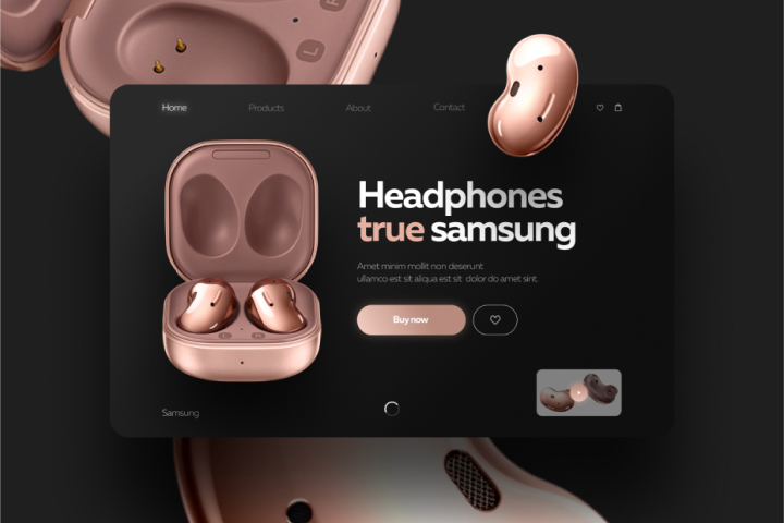 Home page earphone