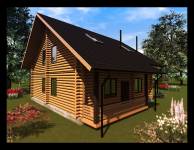 Проектирование дома из бруса, для компании "Бытовкин"