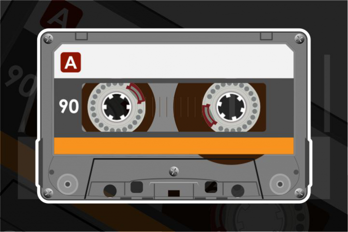 Old School Music Casette Type