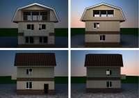 3D визуализация коттеджа