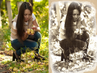 Стилизация фото под старую фотографию