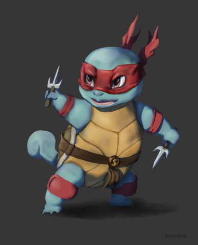 Squirtle as TMNT