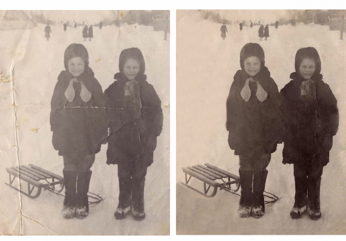 Ретушь старой фотографии