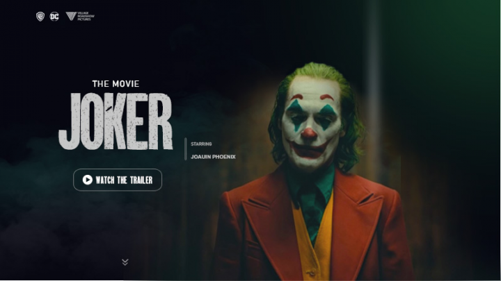 Баннер на фильм "Джокер"