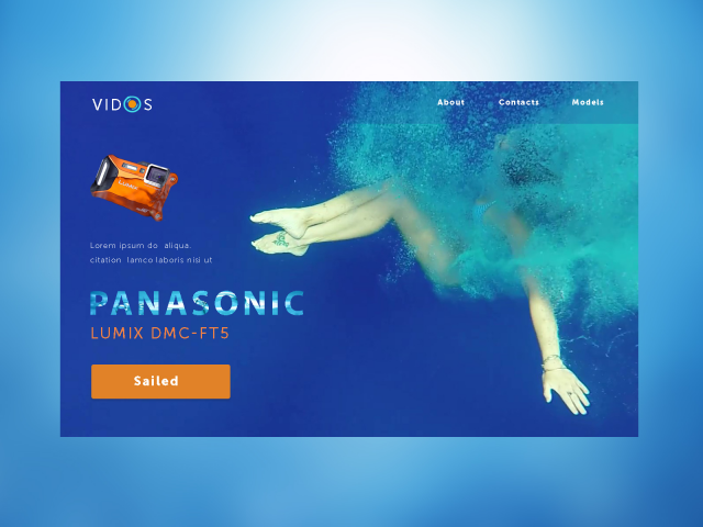 Лендинг подводной камеры Panasonic
