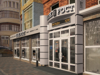 Дизайн фасада банка в Нижнем Новгороде