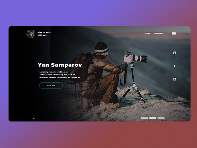 Сайт фотографа