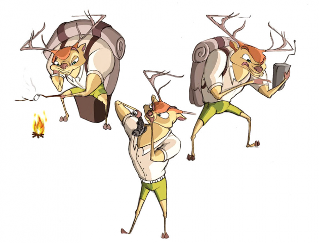 Олень (Позы)