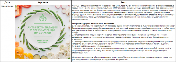 Посты для Instagram (Школа Йоги)