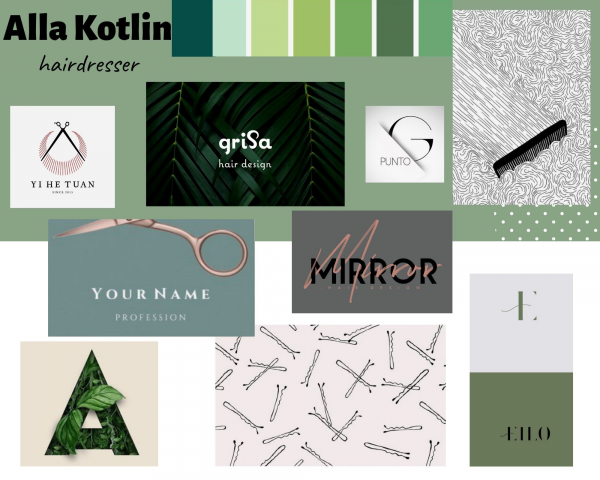 Разработка фирменного стиля для парикмахера