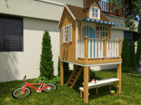 Детский деревянный домик