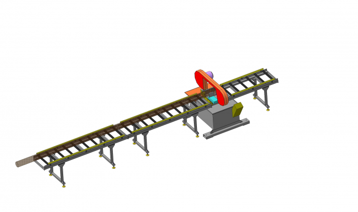 Рольганг для ленточной пилы