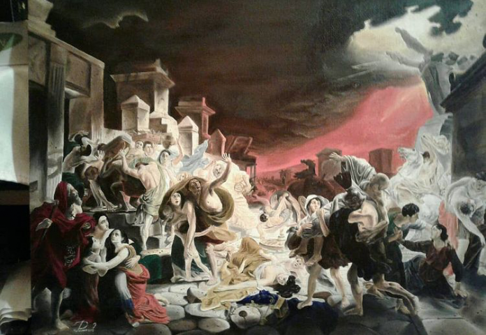 Репродукция, холст, масло