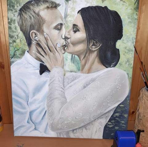 Портрет на заказ, холст, масло