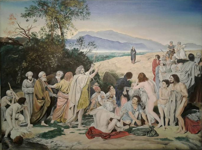 Репродукция, холст, масло