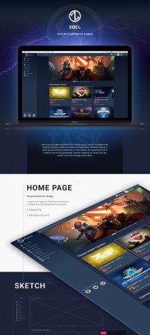 UX/UI дизайн киберспортивной платформы