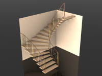 лестница с забежными ступенями